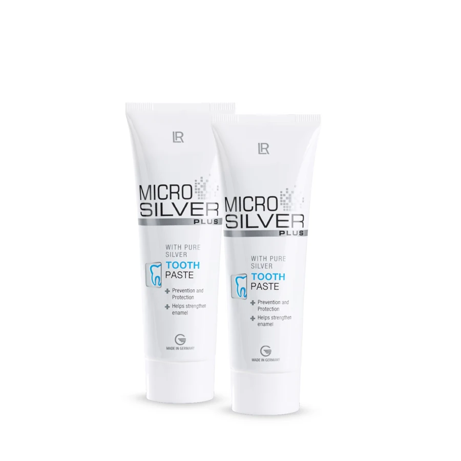 LR MICROSILVER PLUS Ošetřující zubní pasta Série 2 ks